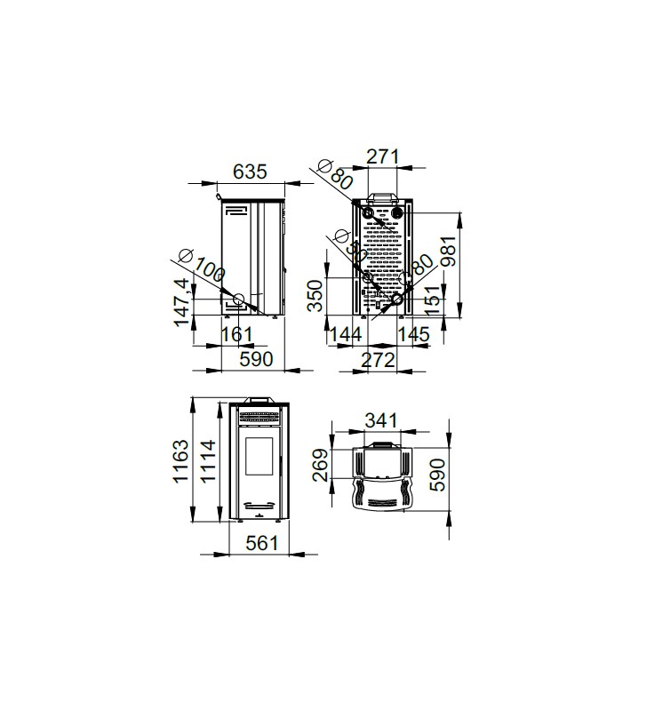Piano di misurazione Bronpi Coral NC