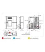 Plano de medidas Edilkamin Blade 12 Up