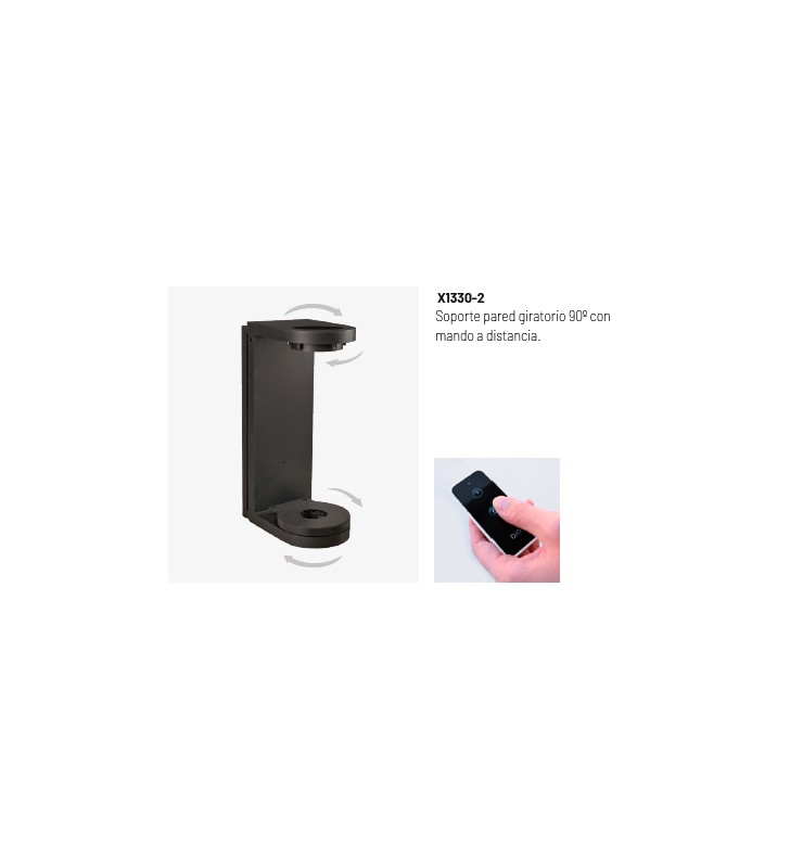 Support rotatif à 90º avec télécommande