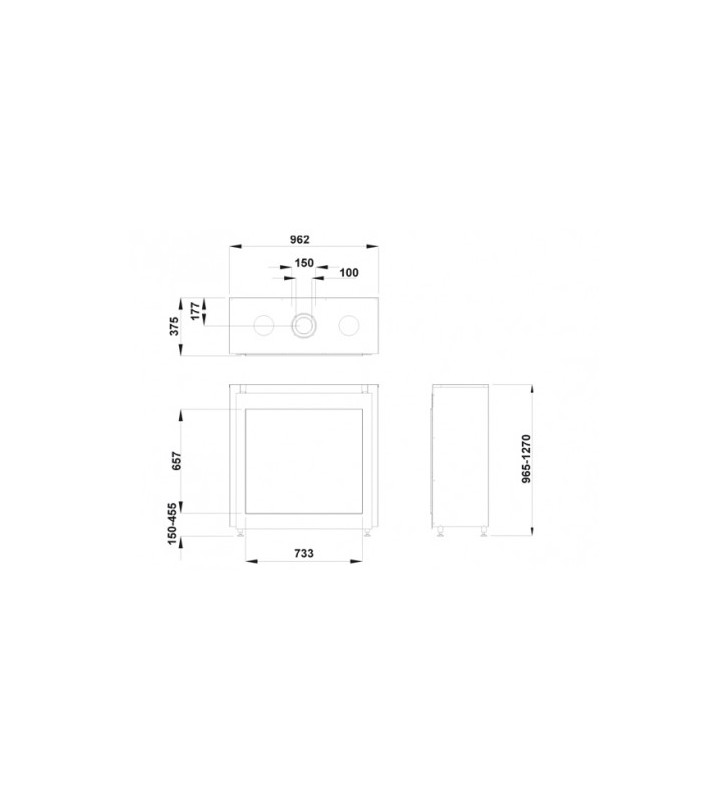 Plano de medidas Chimenea MG 73/66