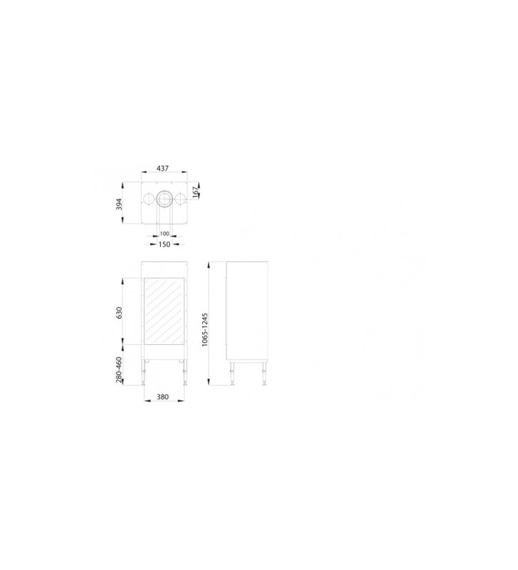 Plano de medidas Chimenea MG 38/63