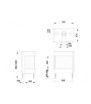 Plano de medidas Chimenea MG 63/45 DCA