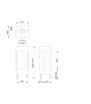 Plano de medidas Chimenea MG 63/45 TC (3 caras)