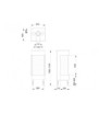 Plano de medidas Chimenea MG 38/63 TC (3 caras)