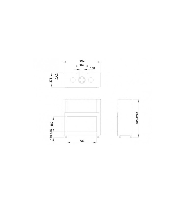 Plano de medidas Chimenea MG 73/38