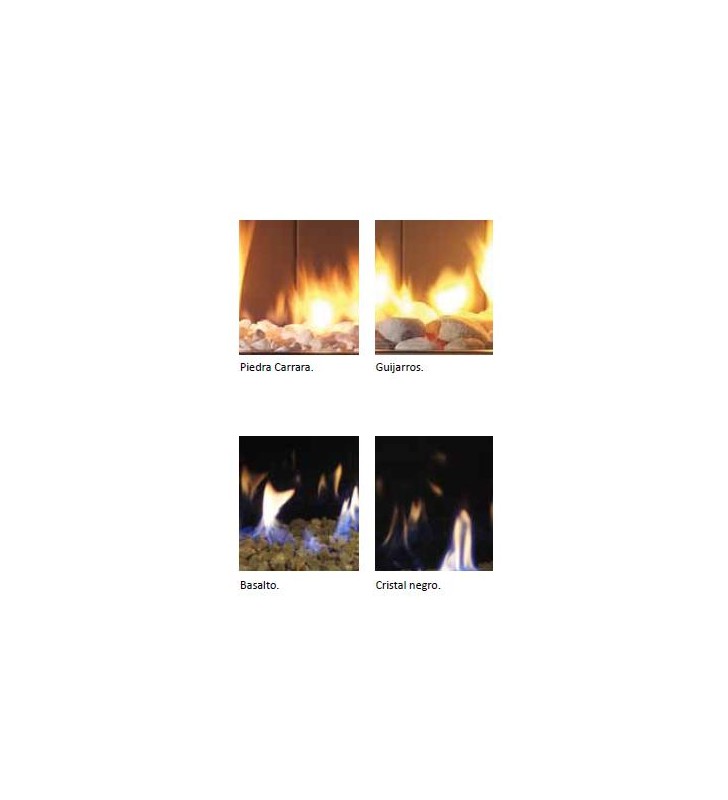 Opciones de acabado Chimeneas de Gas Hergom MG