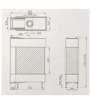 Plano de medidas Chimenea MG 73/65 U
