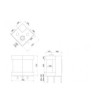 Plano de medidas Chimenea MG 50-24/45 CC - (4 caras)