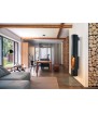SLIMFOCUS MURAL FOCUS FOCUS METALLISCHER KAMIN