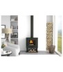 CH-0 Wood Stove with Log Rack FM