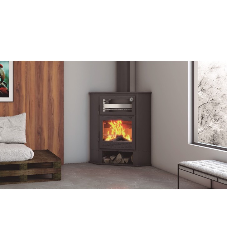 Stufa a legna CH-8 R con forno FM
