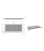 Houtskool- en houtbarbecue 100 cm Fm