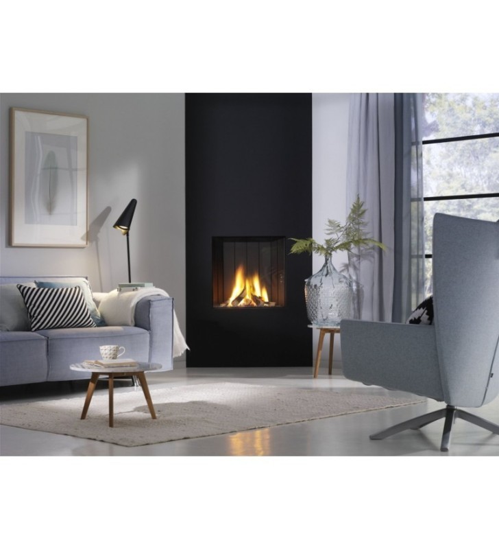 TRIMLINE 63 HDB (Standard mit Holzscheiten) Thermocet-Gaskamin