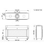TRIMLINE DB 120 TUNNEL Chimenea de Gas Thermocet