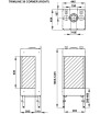 Τζάκι αερίου TRIMLINE 38 SB CORNER Thermocet