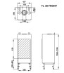 Τζάκι αερίου TRIMLINE 38 SB FRONTAL Thermocet