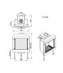 Τζάκι αερίου TRIMLINE QUADRO 46 SB Thermocet