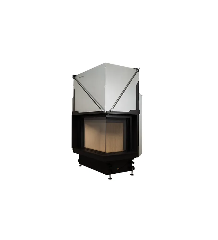 QUATTRO 50 R premium wood-burning fireplace with retractable door A Caminetti