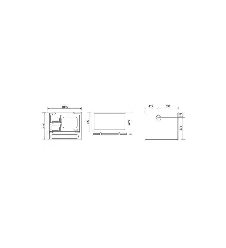 Plan de mesure Hergom Deva 100 CC SE Island (Chauffage)